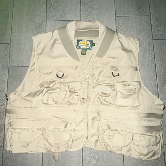 Veste De Chasse Vintage Cabela's 6-086 - Kaki Beige Taille XL Ceinturée